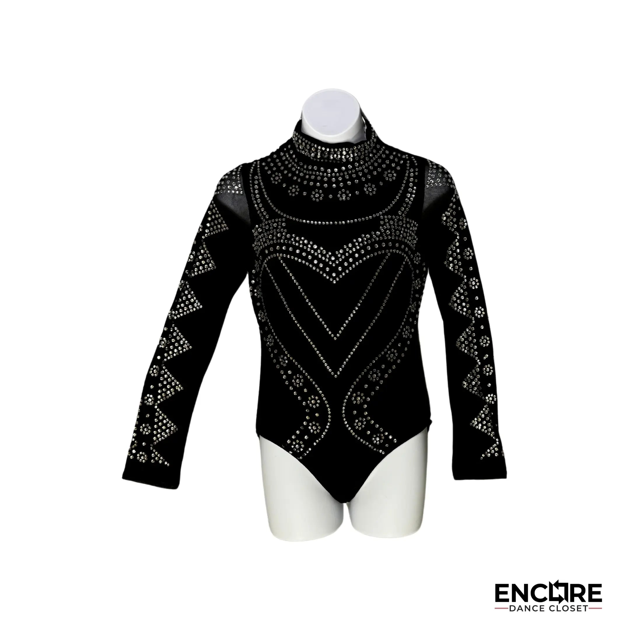 Elegant Black Mesh Leo 