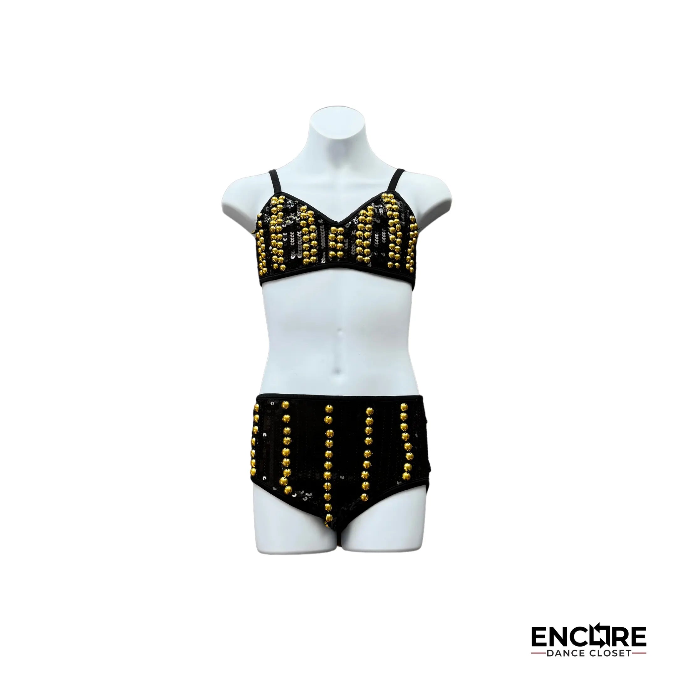 Black and Gold Two Piece 