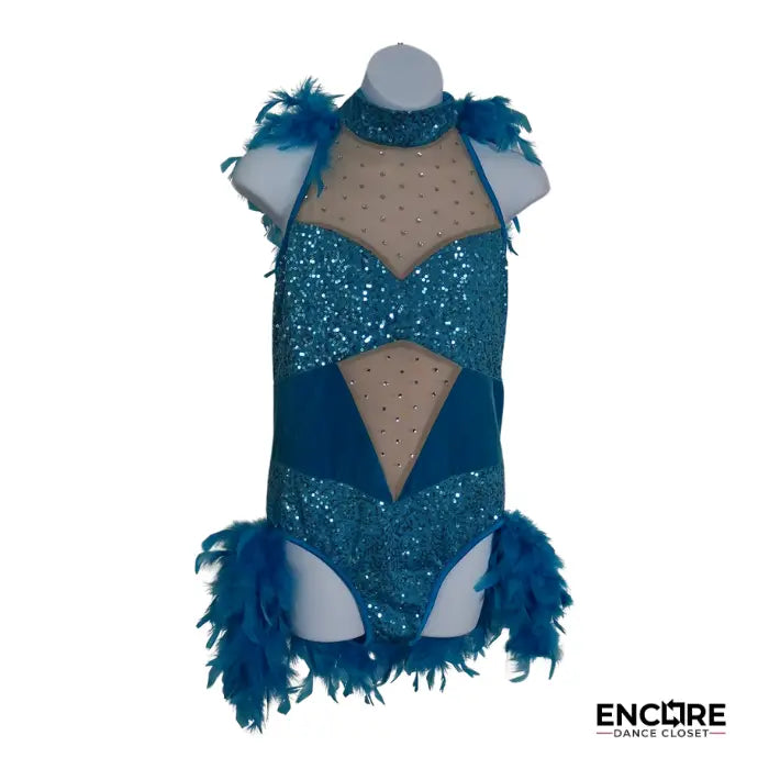 Turquoise Showstopper Leo  leotard
