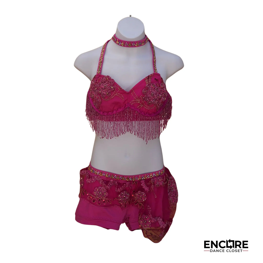 Pink Appliqué Costume  two piece