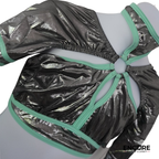Metallic Gunmetal & Mint Two-Piece Costume  two piece