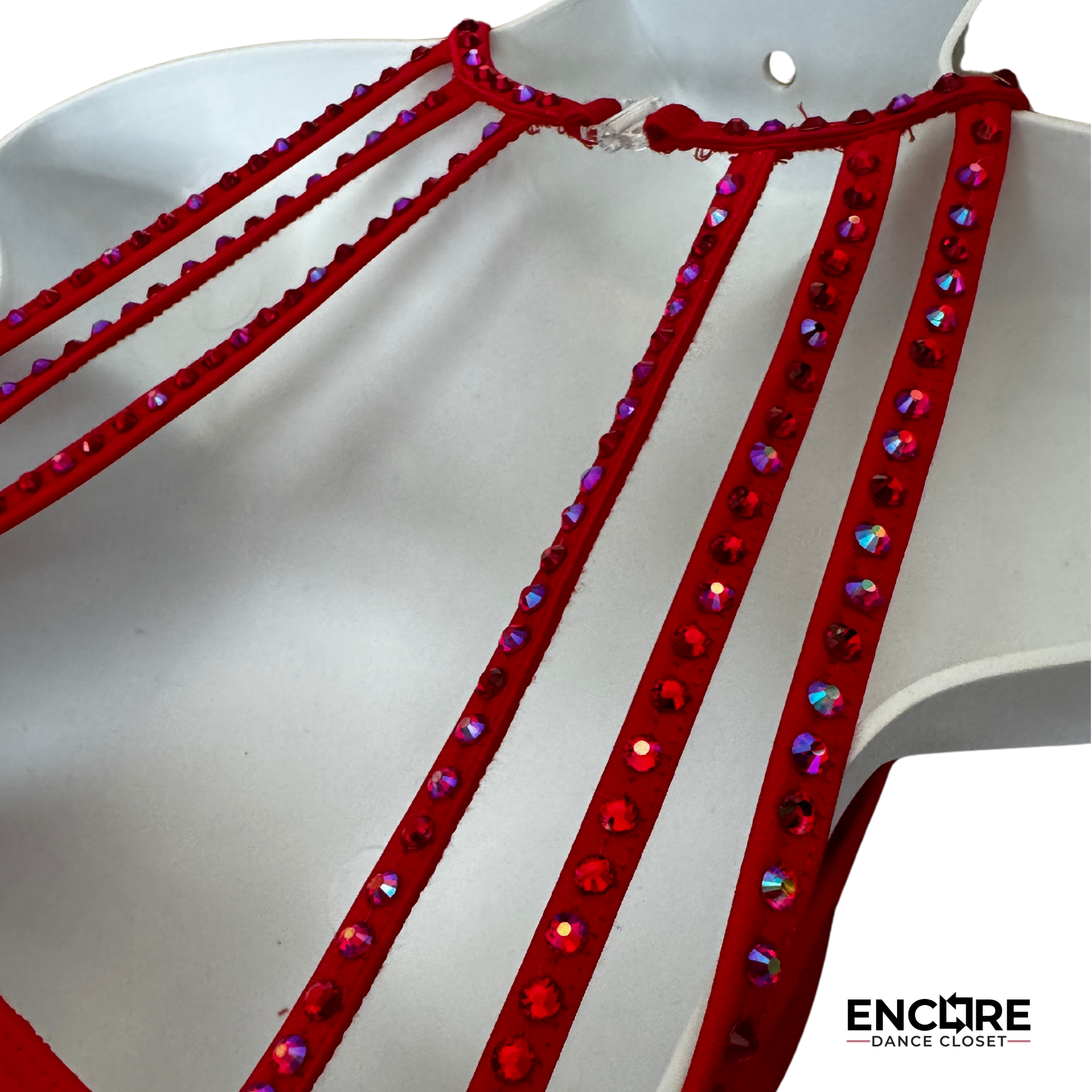 Red Rhinestone Two-Piece Set