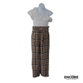 Plaid Pants & Ruffle Top Contemporary Costume  two piece