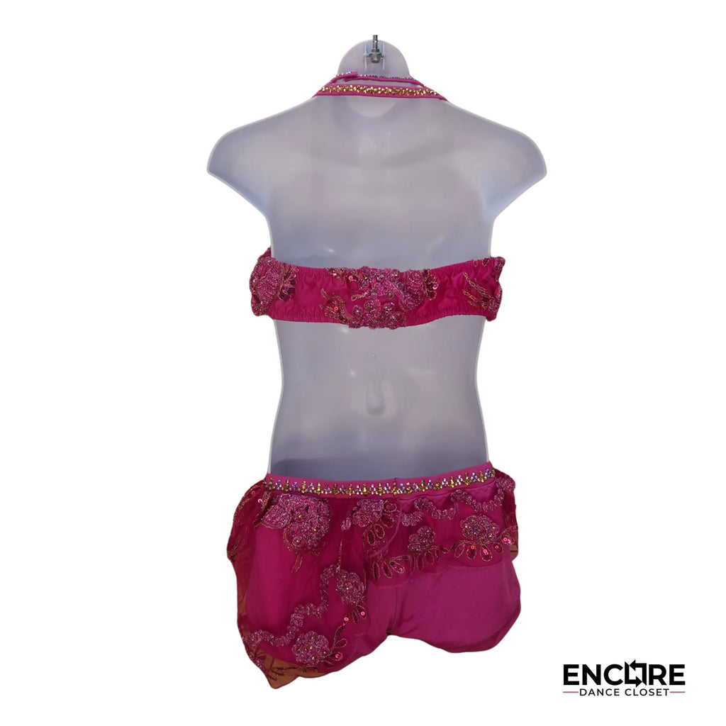 Pink Appliqué Costume  two piece