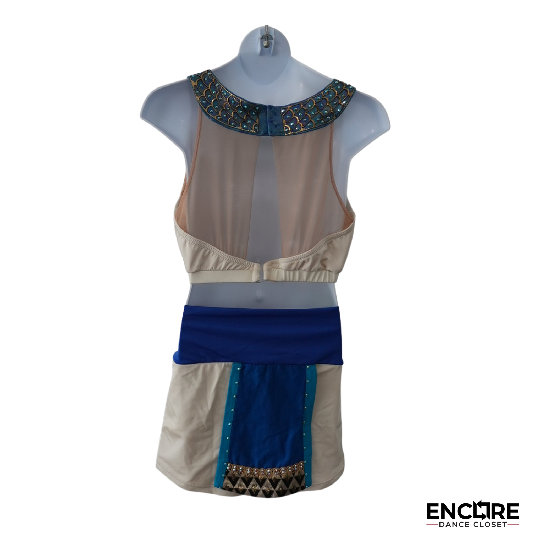 Egyptian-Inspired Two-Piece Dance Costume  two piece