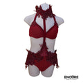 Red Floral Costume  two piece