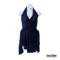 Midnight Navy Lyrical Halter Dress  dress