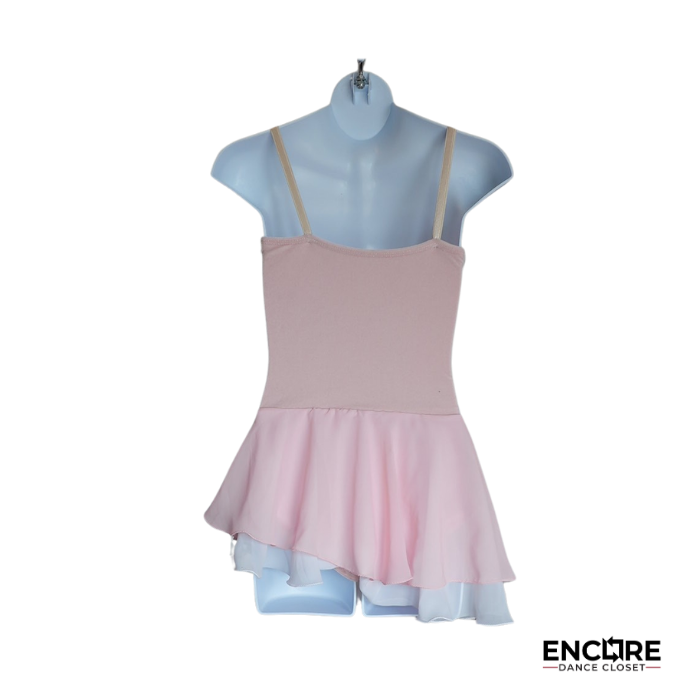 Velvet Pink Ballet Leotard with Appliqués - Encore Dance Closet