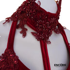 Red Floral Costume  two piece
