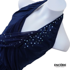Midnight Navy Lyrical Halter Dress  dress
