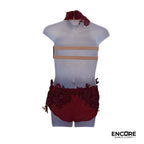 Red Floral Costume  two piece