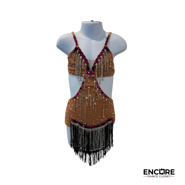 Crystal Fringe  leotard