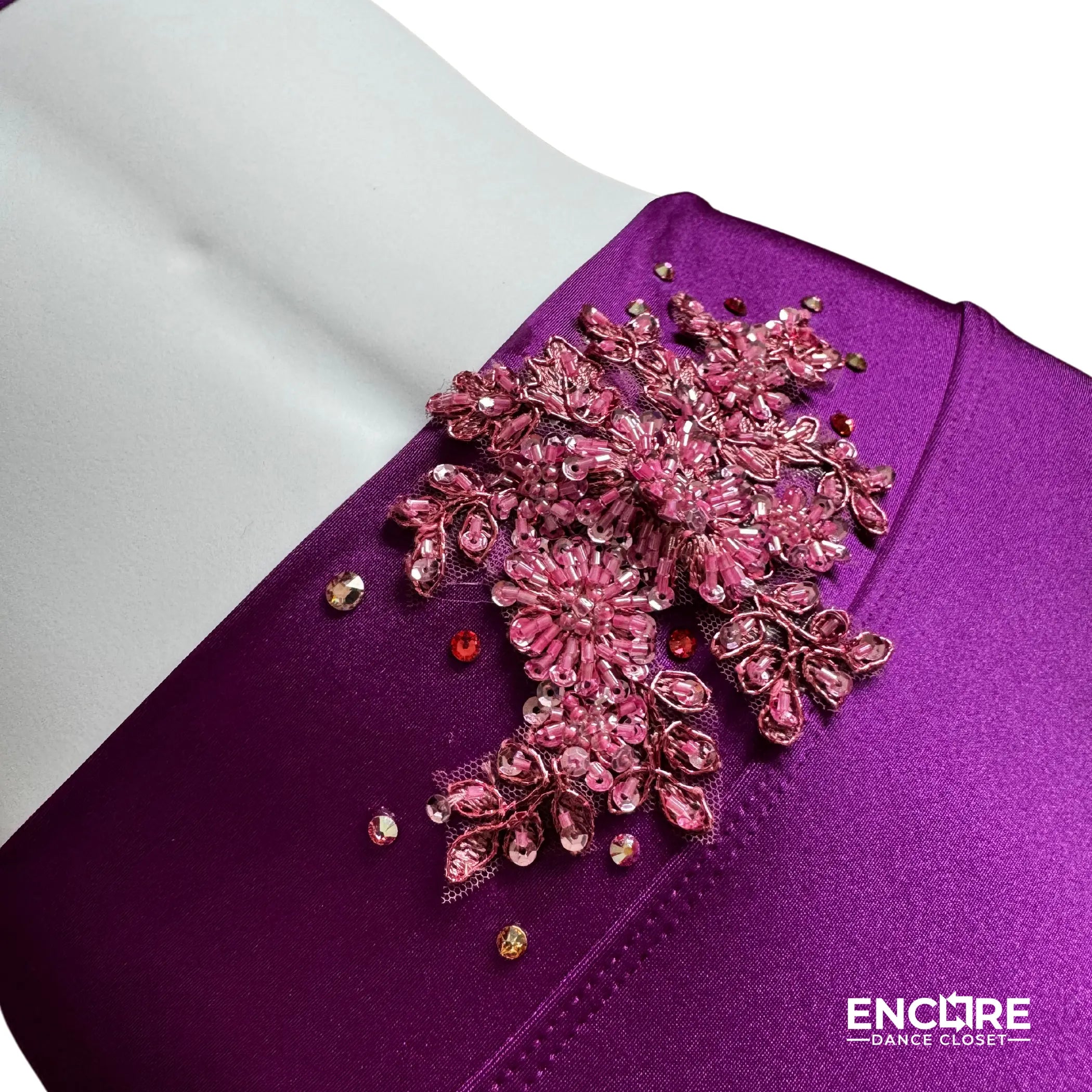 Embellished Purple Two-Piece Halter Set 2  two piece