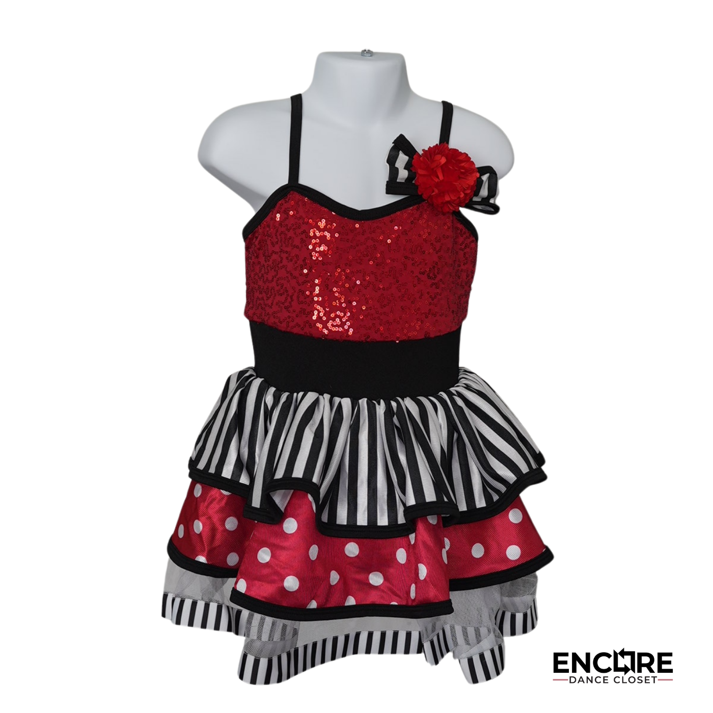 Red and White Polka Dot Jazz Costume