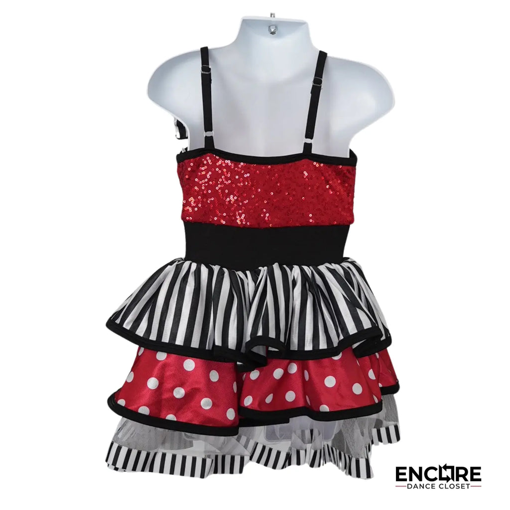 Red and White Polka Dot Jazz Costume  dress