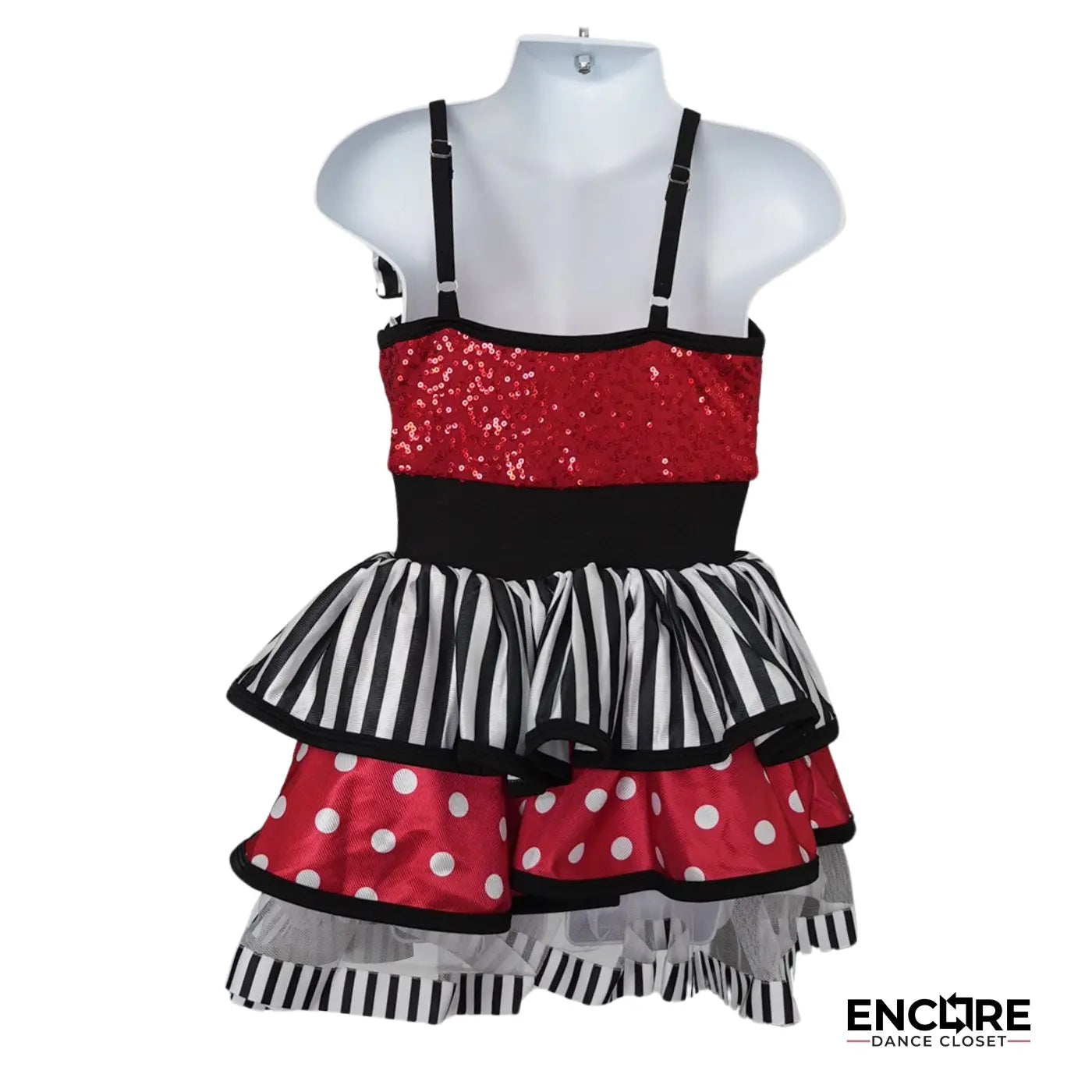 Red and White Polka Dot Jazz Costume  dress