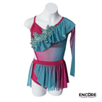 Teal & Berry Asymmetrical Lyrical Two-Piece  leotard