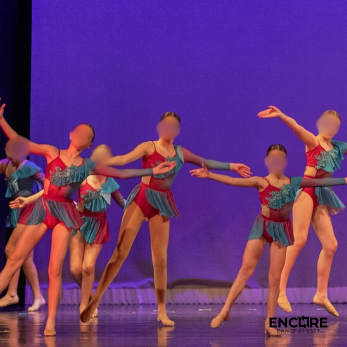 Teal & Berry Asymmetrical Lyrical Two-Piece  leotard