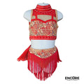 Red & Gold Starburst  two piece