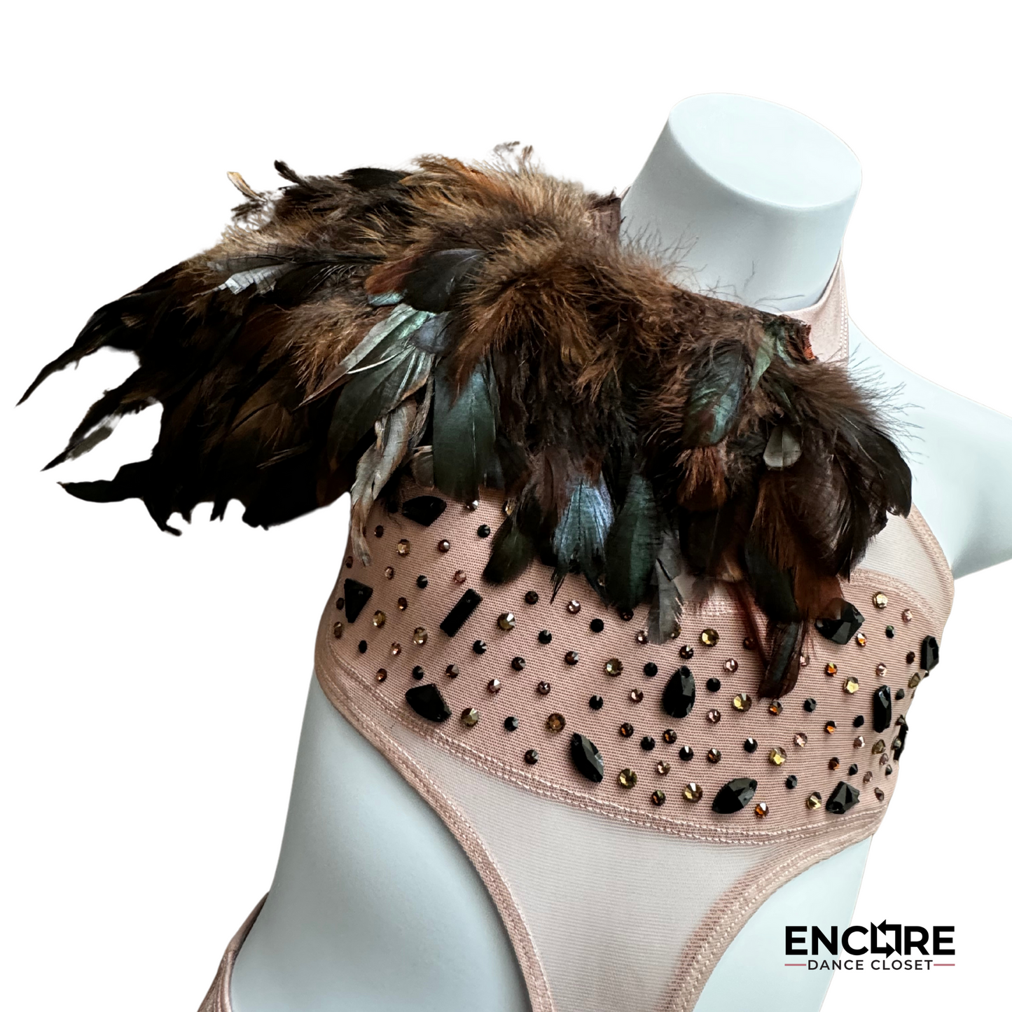 Tribal Woods-Themed Costume with Feathers