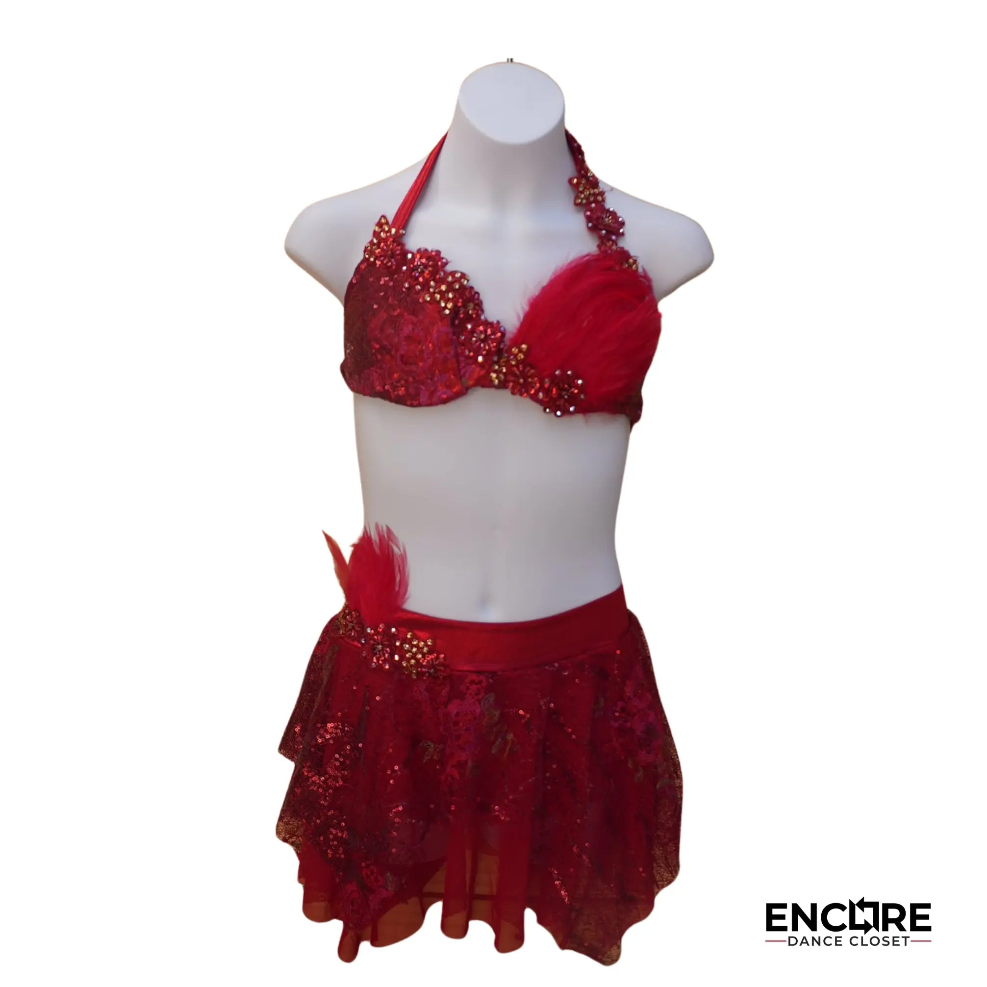 Red Jazz Costume  two piece
