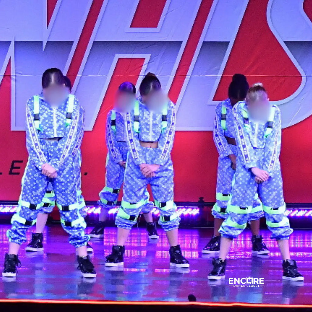 Hip Hop Costume with Crop Top and Baggy Pant  pants