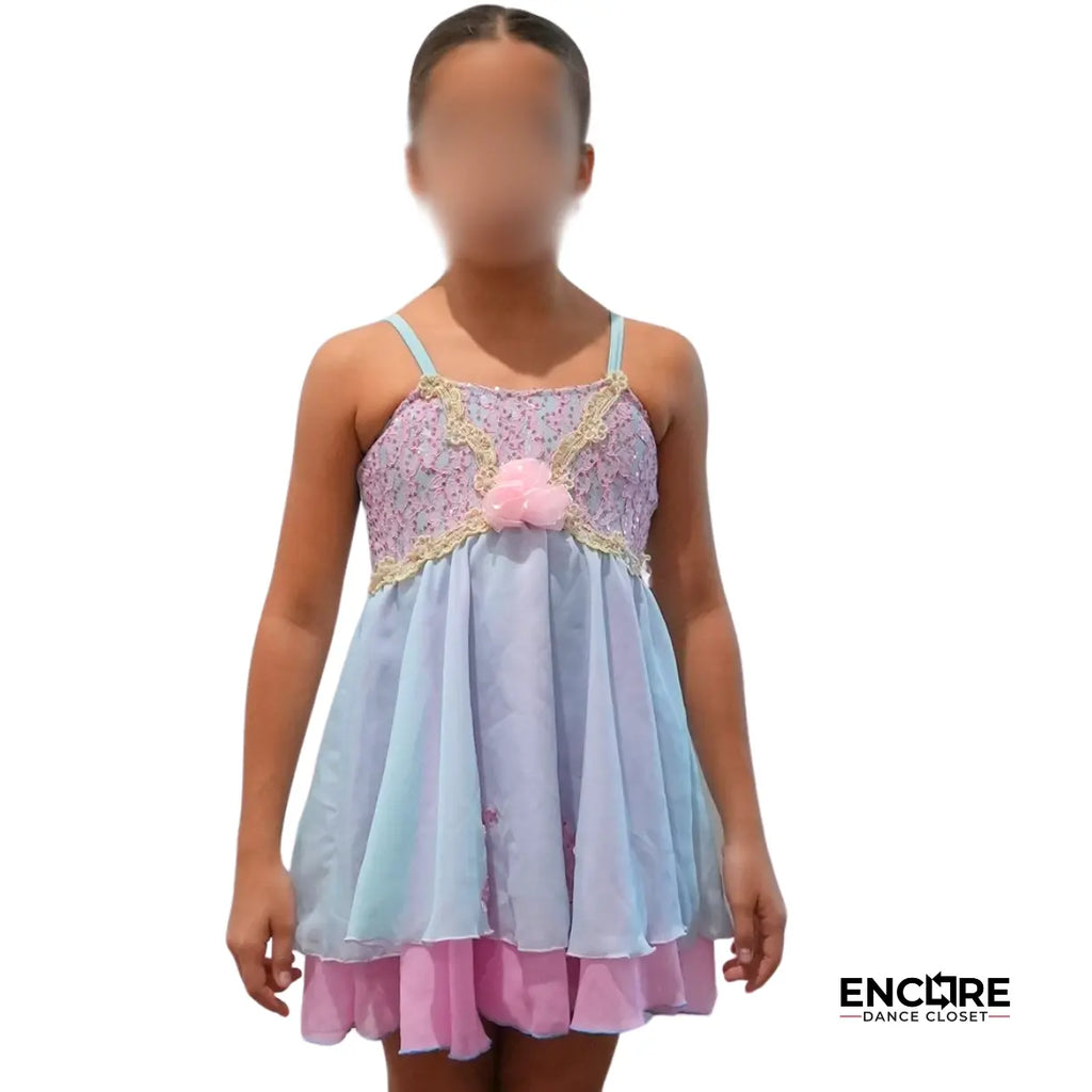 Blue & Pink Lace Dress  dress