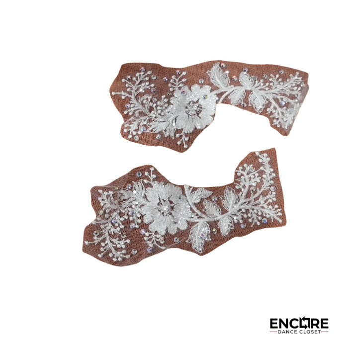 White Lace & Nude Illusion Lyrical Costume