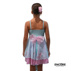 Pastel Blue & Pink Lace Dress  dress
