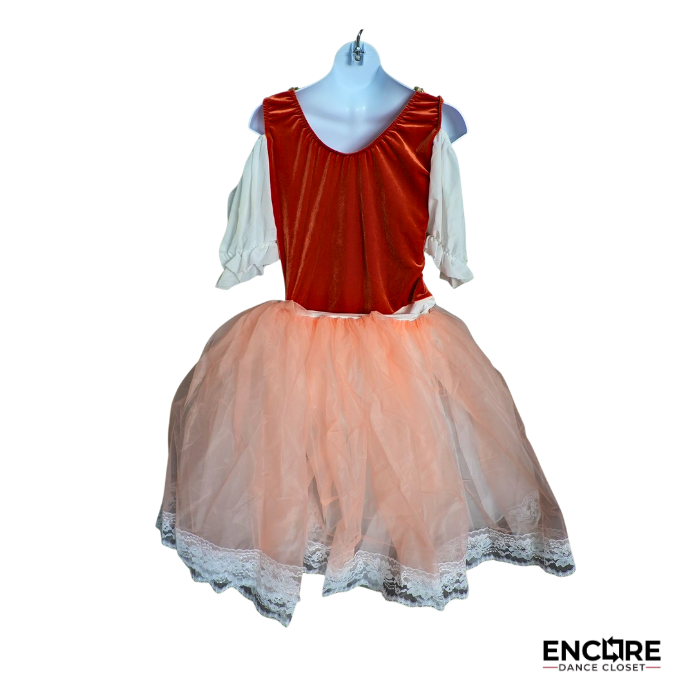 Autumn Rose Peasant Ballet Dress  dress