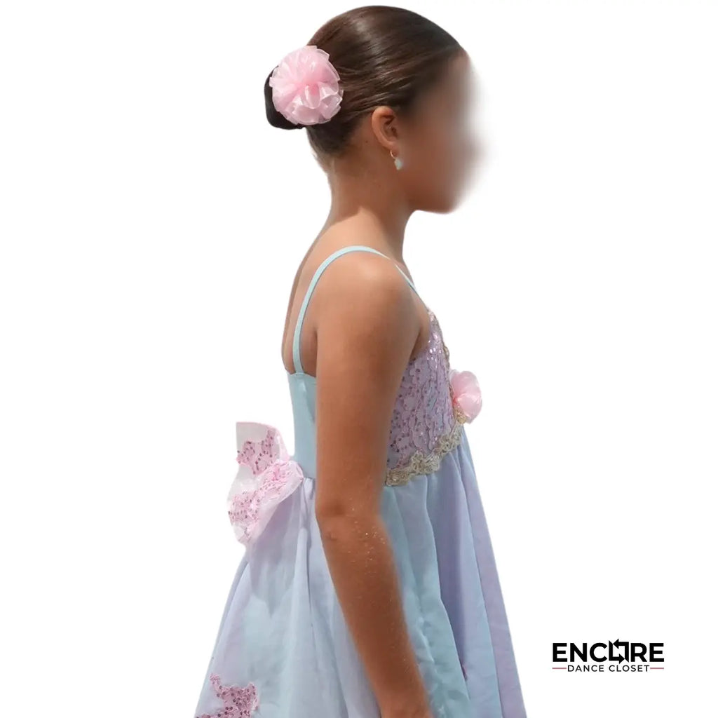 Pastel Blue & Pink Lace Dress  dress