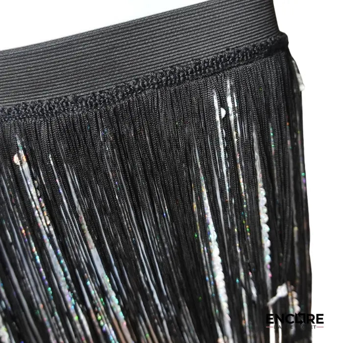 Glitz and Fringe  skirt