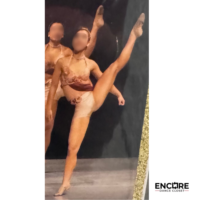 Blush Floral Contemporary Costume  two piece
