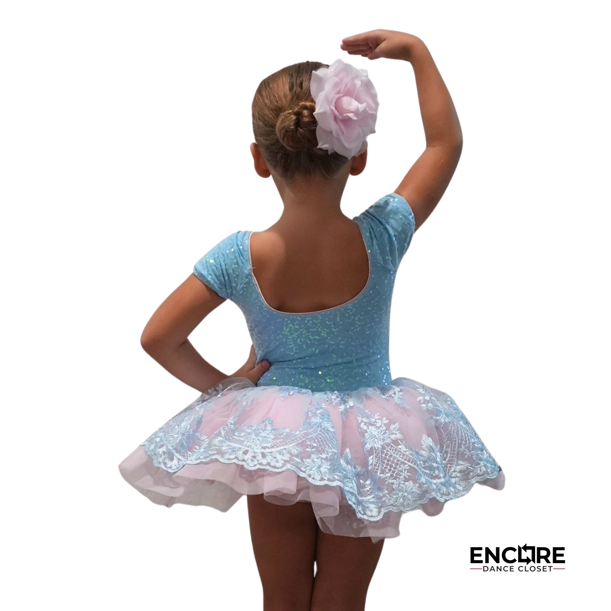 Baby Blue Sequined Leotard & Tutu