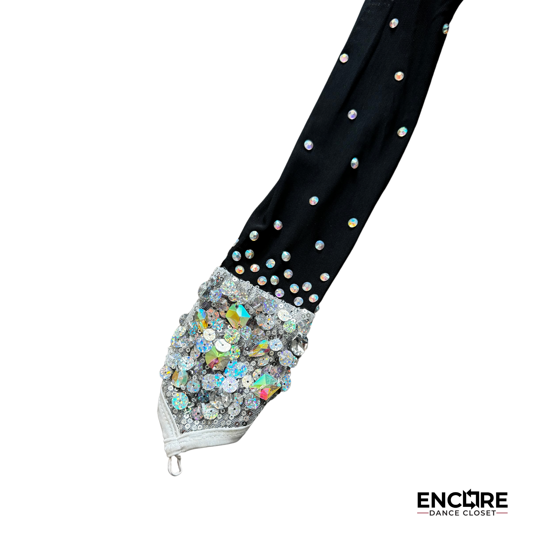 Tuxedo-Inspired Silver and Black Leotard - Encore Dance Closet