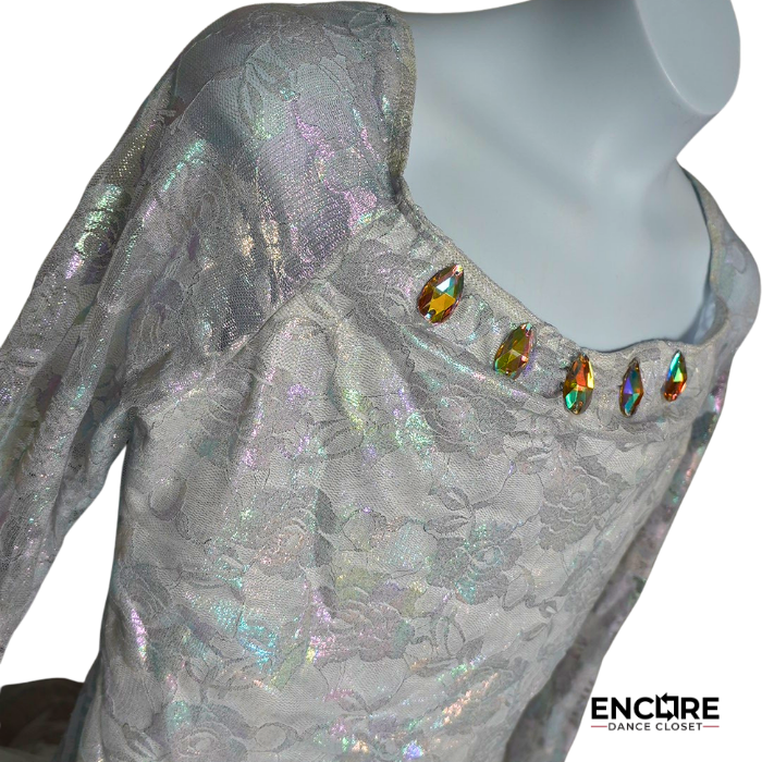 Snowlight Iridescent Lace Ballet Costume  dress
