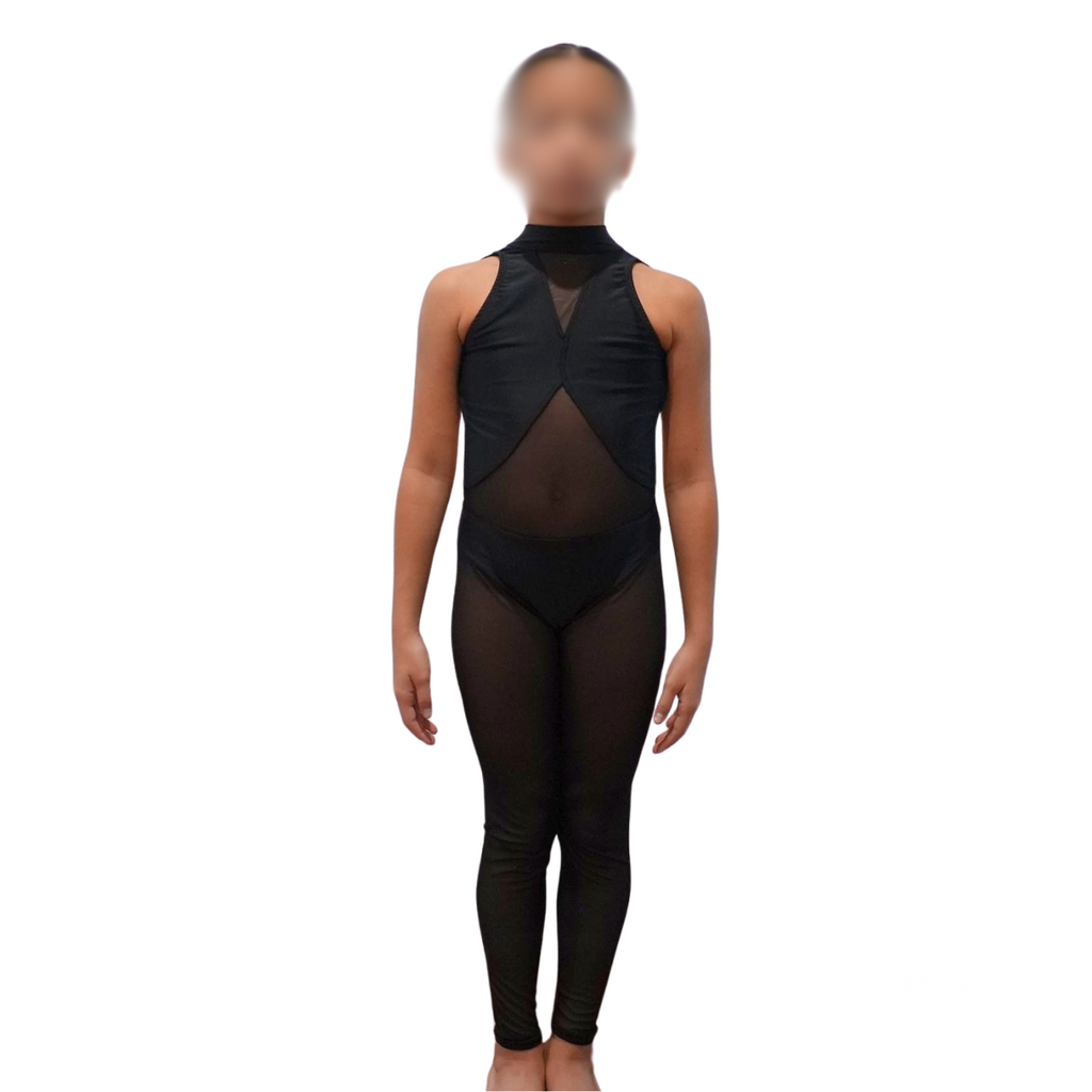 Black Mesh Unitard - Encore Dance Closet