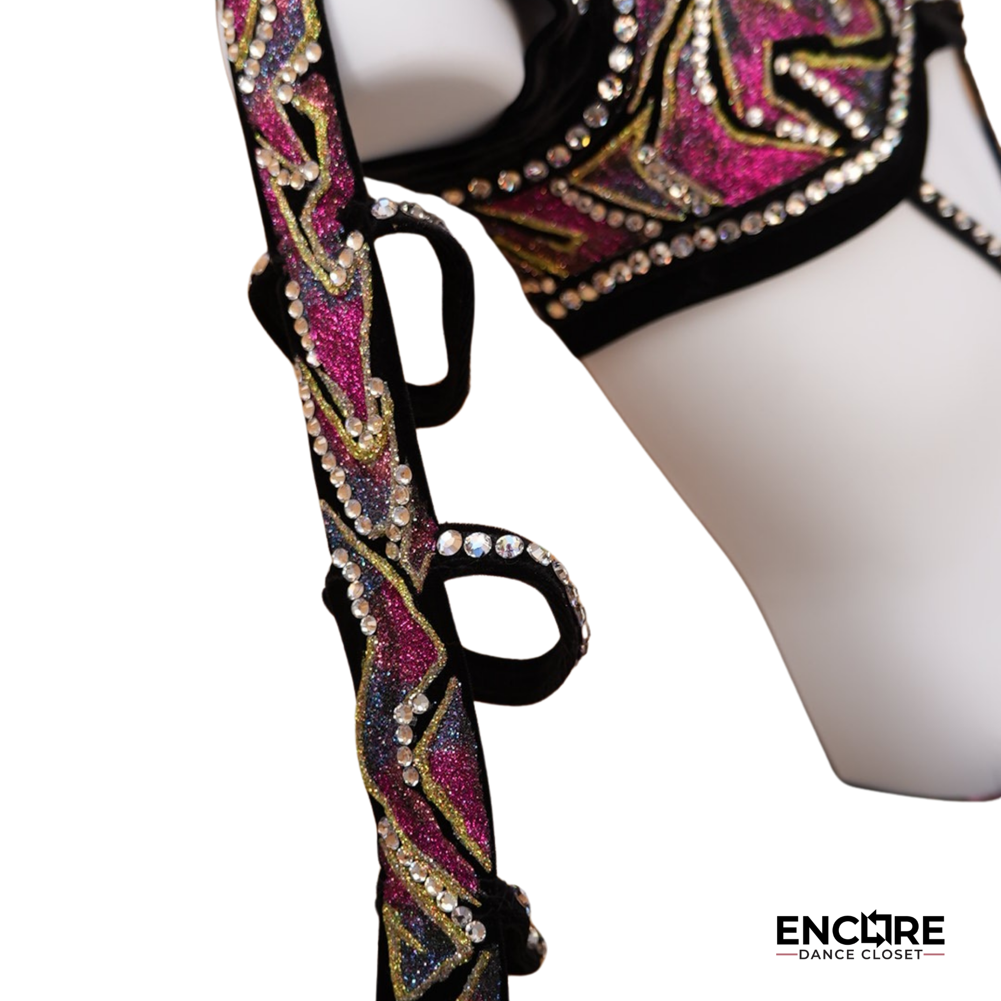 Black Velvet Glitter Costume