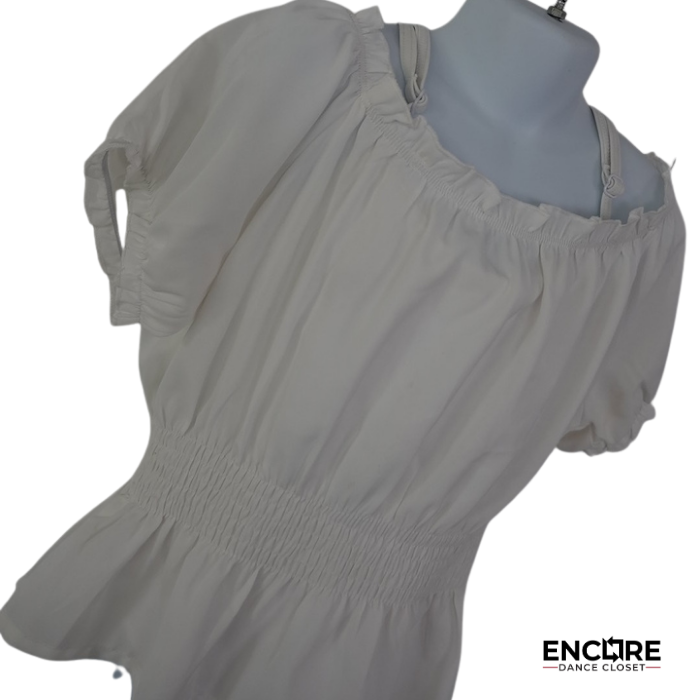 White Peasant-Style Character Costume  leotard