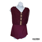 Crimson Whispers  leotard