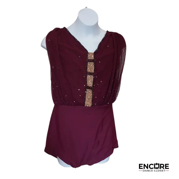 Crimson Whispers  leotard