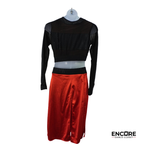 Black & Red Contemporary Two-Piece Costume  two piece