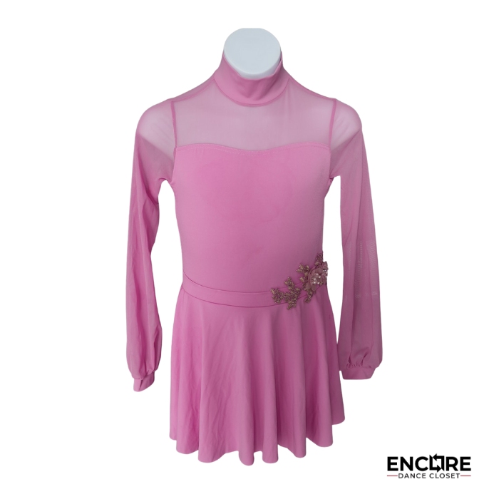 Soft Pink Long-Sleeve Lyrical Dress  leotard