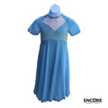 Blue Velvet Sweetheart Mesh Dress  dress