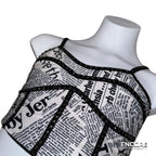 Headline-Making Two-Piece Newspaper Costume  two piece