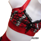 Race Car Circus Plaid  two piece