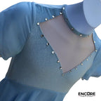 Blue Velvet Sweetheart Mesh Dress  dress