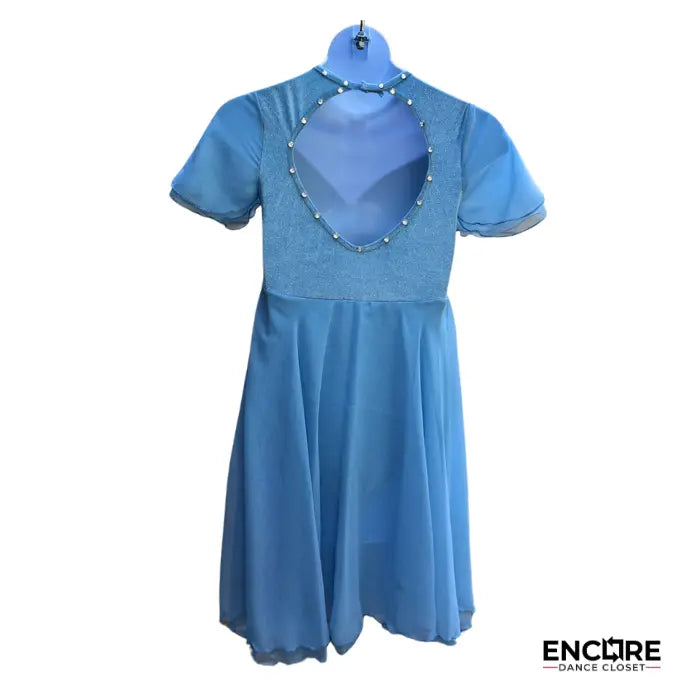 Blue Velvet Sweetheart Mesh Dress  dress