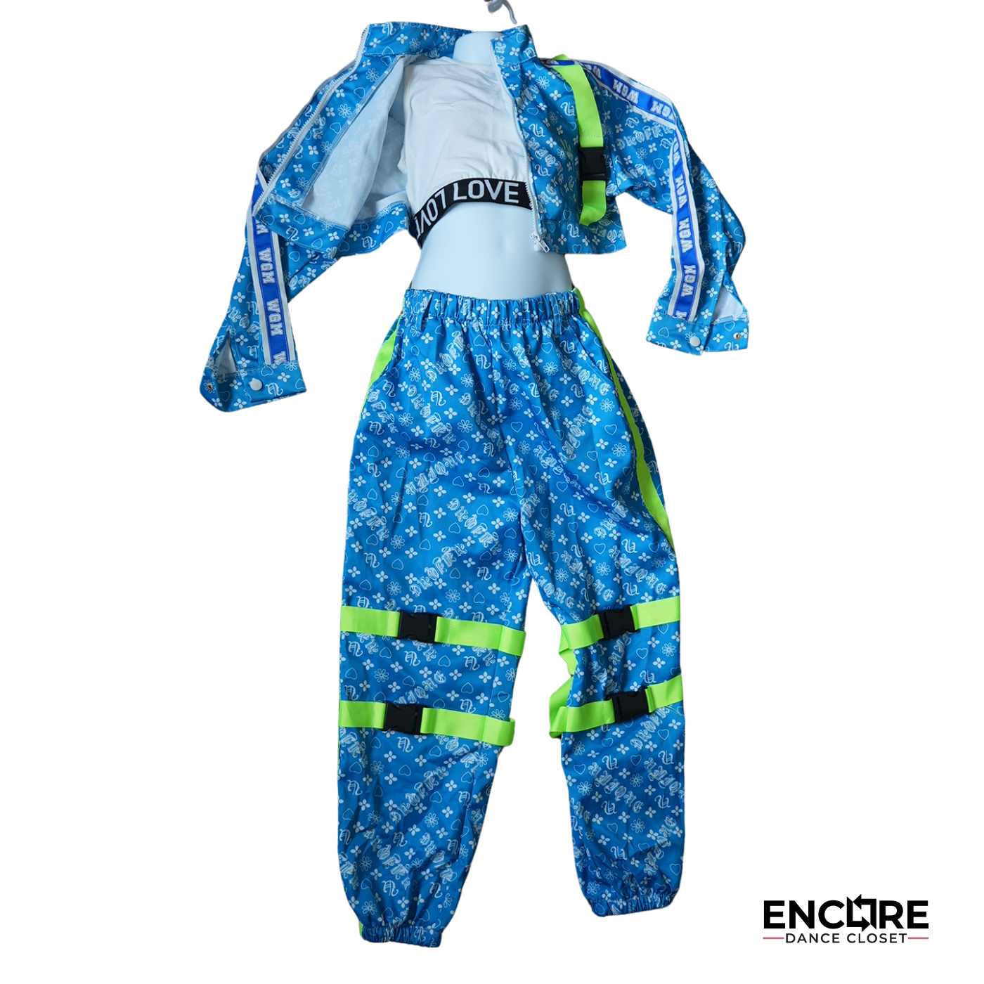 Hip Hop Costume with Crop Top and Baggy Pant - Encore Dance Closet