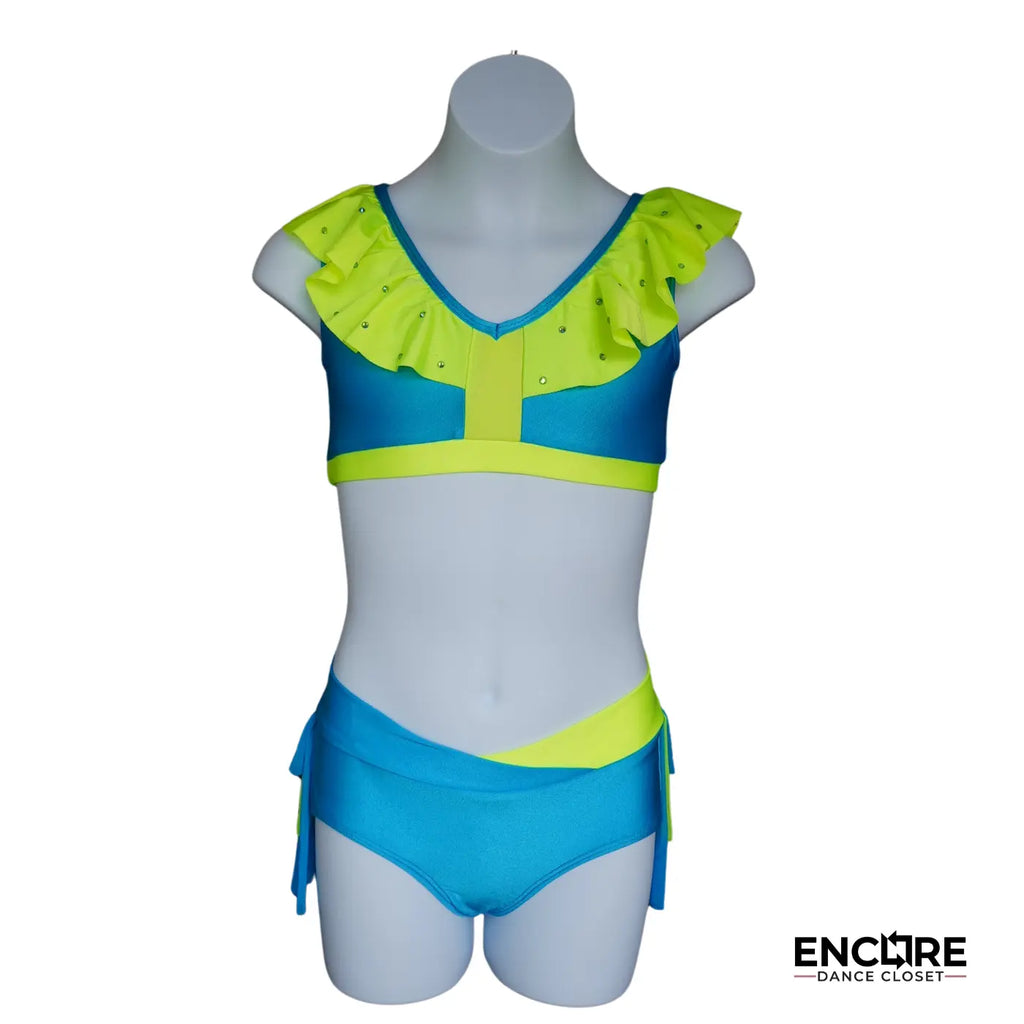 Turquoise & Sunshine Sparkle  two piece